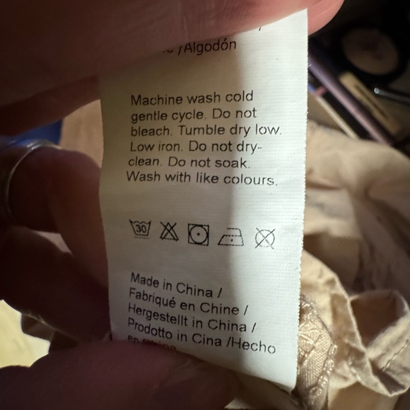 Amazon Women's Tan Puff Sleeve Blouse - Picture 2 of 2